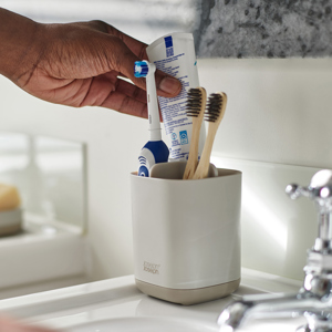 Joseph Jospeh EasyStore™ Matt Ecru Toothbrush Holder